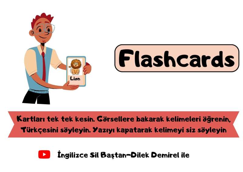 60 Adet Resimli Kelime Kartları (Hayvanlar İle İlgili) - Görsel 6