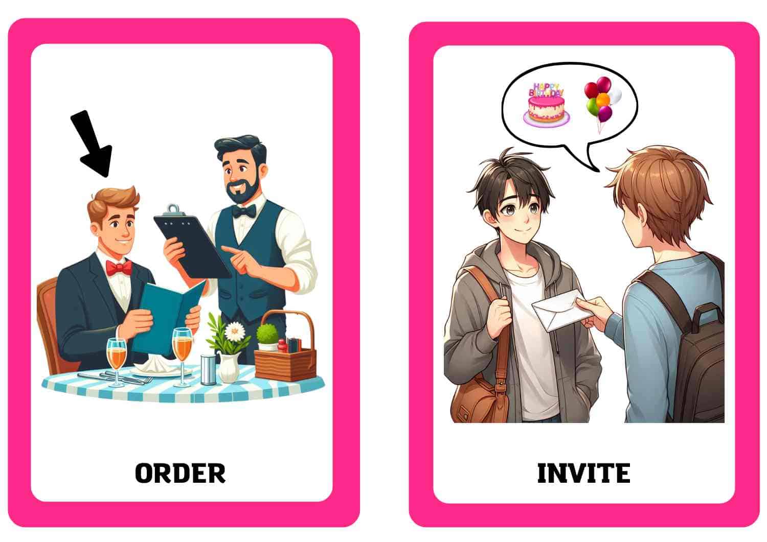 7. Sınıf 6.Ünite - Celebrations - Resimli Kelime Kartları - Ürün Görseli 6