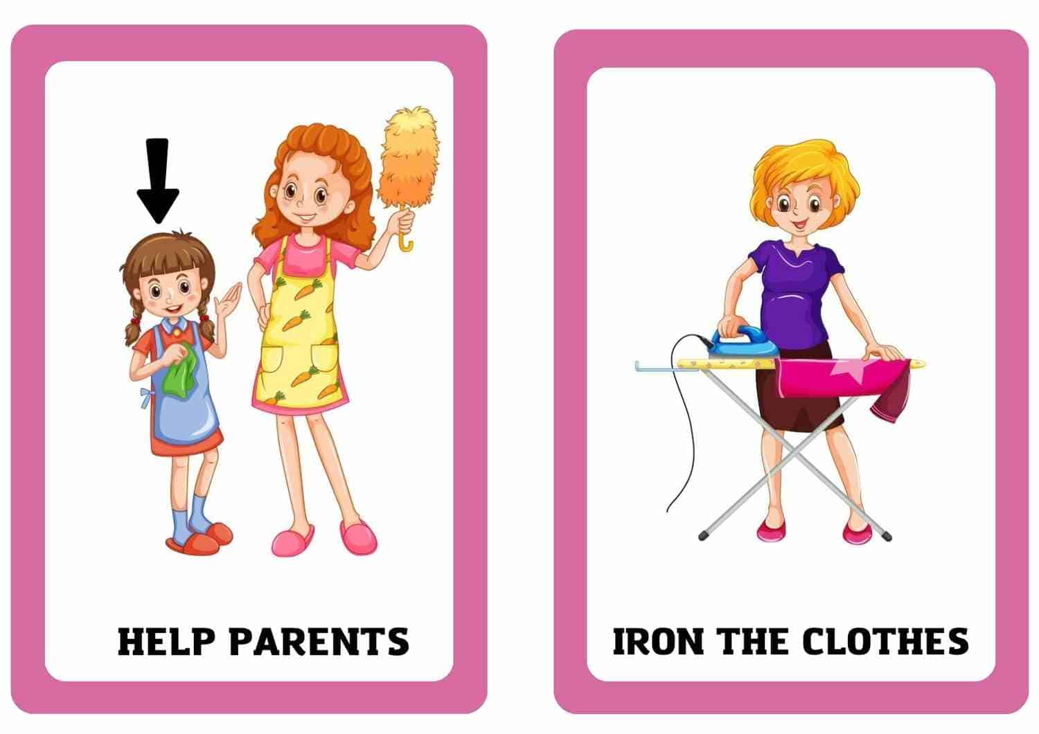 LGS Resimli Kelime Kartları 8. Sınıf 8. Ünite Chores - Görsel 3