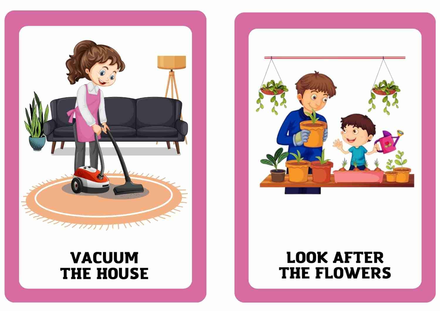 LGS Resimli Kelime Kartları 8. Sınıf 8. Ünite Chores - Görsel 4