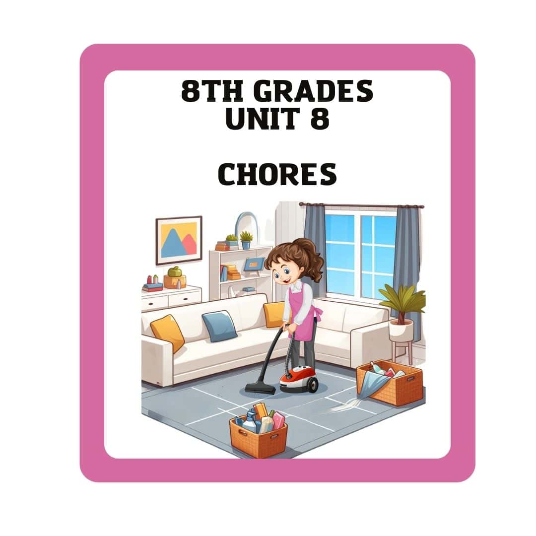 LGS Resimli Kelime Kartları 8. Sınıf 8. Ünite Chores