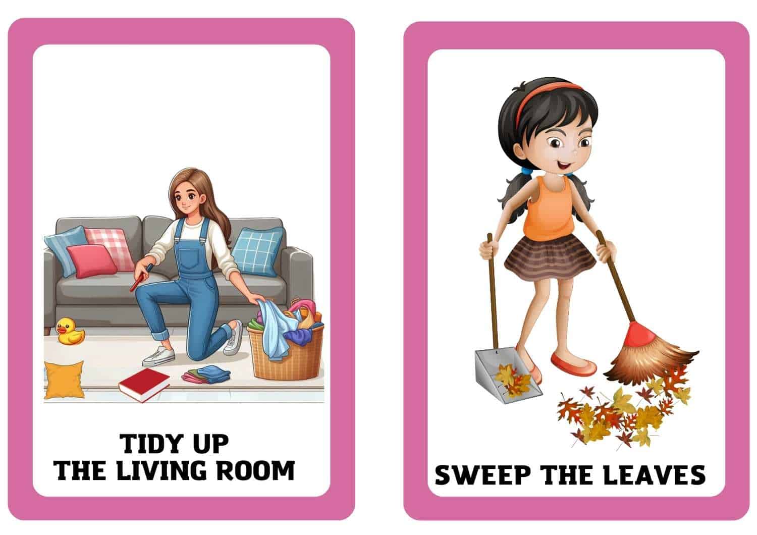 LGS Resimli Kelime Kartları 8. Sınıf 8. Ünite Chores - Görsel 5