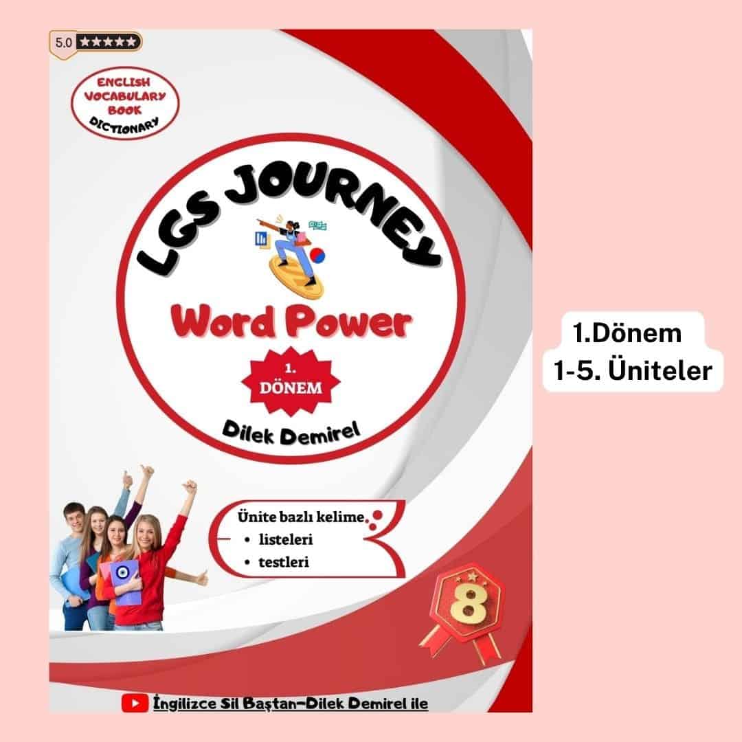 LGS İngilizce Kelime Test Kitabı (1. Dönem)