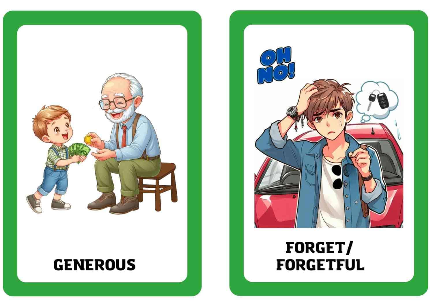 7. Sınıf 1. Ünite - Appearance And Personality Resimli Kelime Kartları - Görsel 5