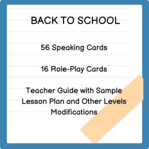 12 Ay 12 Tema | Back To School Mega Speaking Cards (A1 -A2)