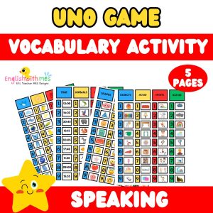 Uno Oyunu Konuşma & Kelime Etkinliği (Speaking & Vocabulary Activity Pack)