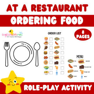 Yemek Sipariş Verme Konuşma Etkinliği (At a Restaurant - Role Play Activity)